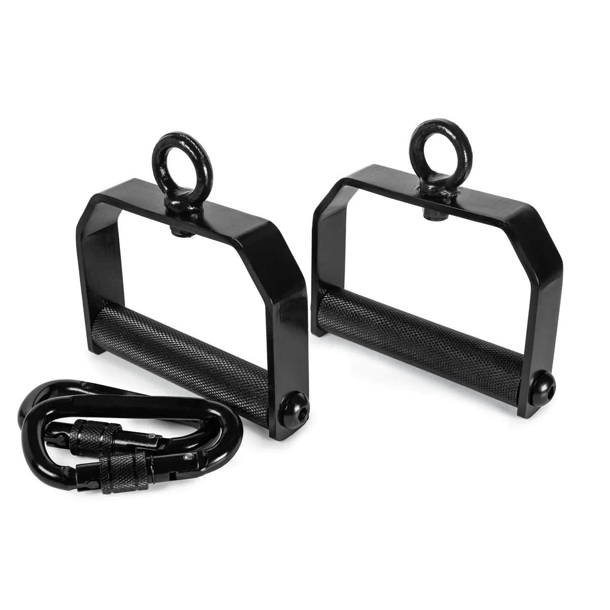 360° Rotating Handles - Knurled /w Heavy-Duty Carabiner