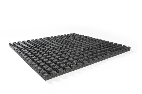 B-WARE Granuflex Rubber Flooring - Home Gym Tile 50cm X 50cm x 43mm