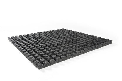 B-WARE Granuflex Rubber Flooring - Home Gym Tile 50cm X 50cm x 43mm